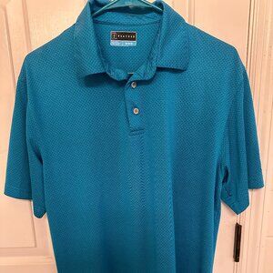 PGA Tour Men's Medium Blue Polo Shirt - Like New!